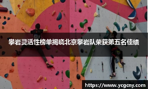 攀岩灵活性榜单揭晓北京攀岩队荣获第五名佳绩