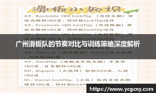 广州滑板队的节奏对比与训练策略深度解析
