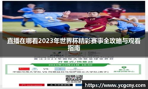 直播在哪看2023年世界杯精彩赛事全攻略与观看指南